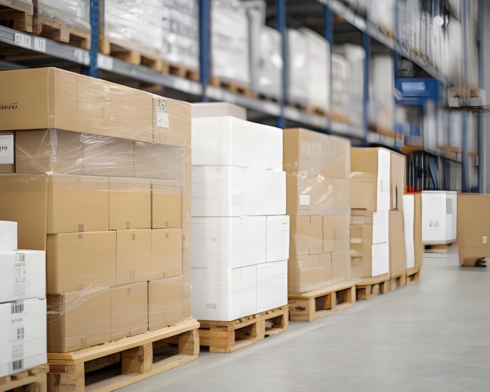 Colli di snack funzionali imballati e organizzati per la logistica B2B