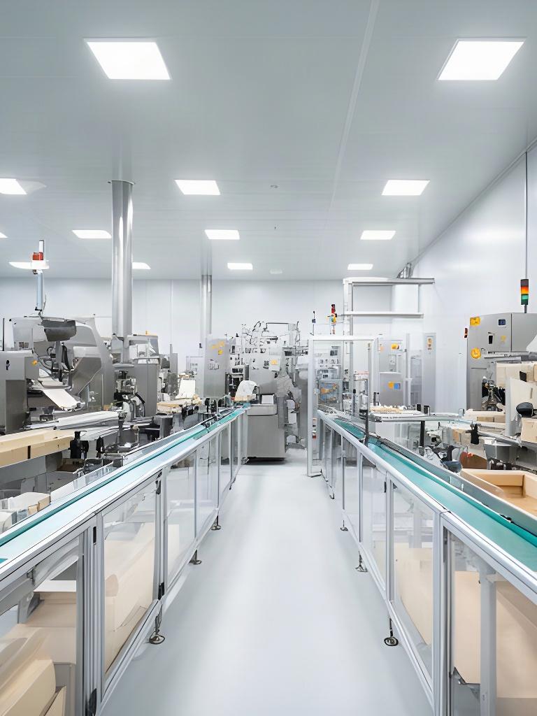 Reparto di produzione alimentare ordinato nello stabilimento di Pianezza